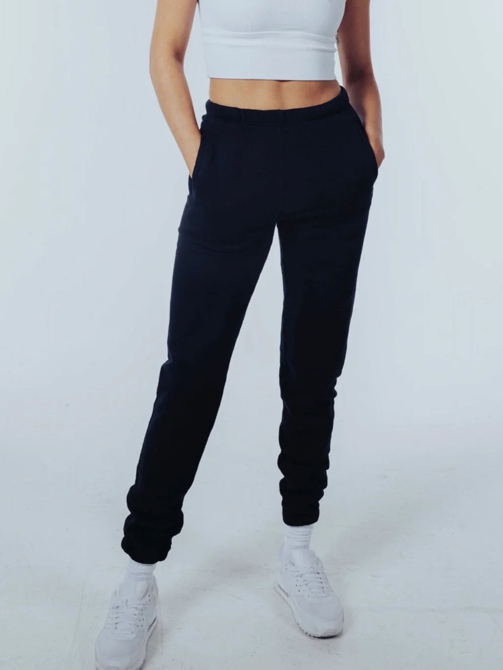 Joah Brown Black Drawstring Joggers XS/S